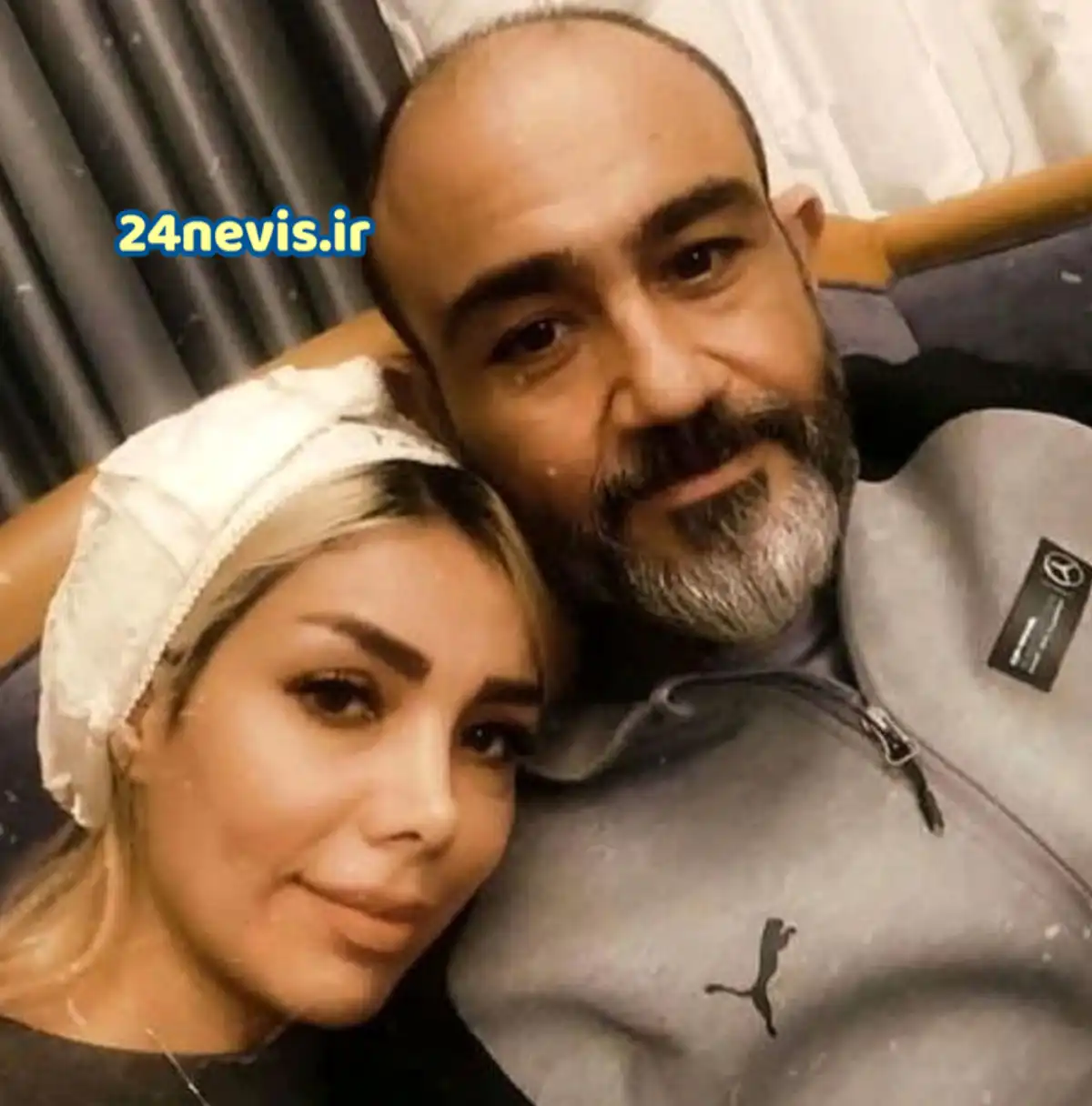 عکس جنجالی مهران غفوریان و همسرش آرزو عفوریان 
